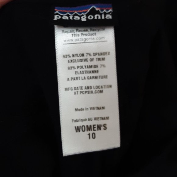 Patagonia 10 lightweight black roll up cargo hiking pant - Picture 4 of 6